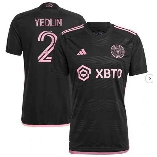Men's Inter Miami CF DeAndre Yedlin adidas Black 2023 La Noche Replica Player Jersey